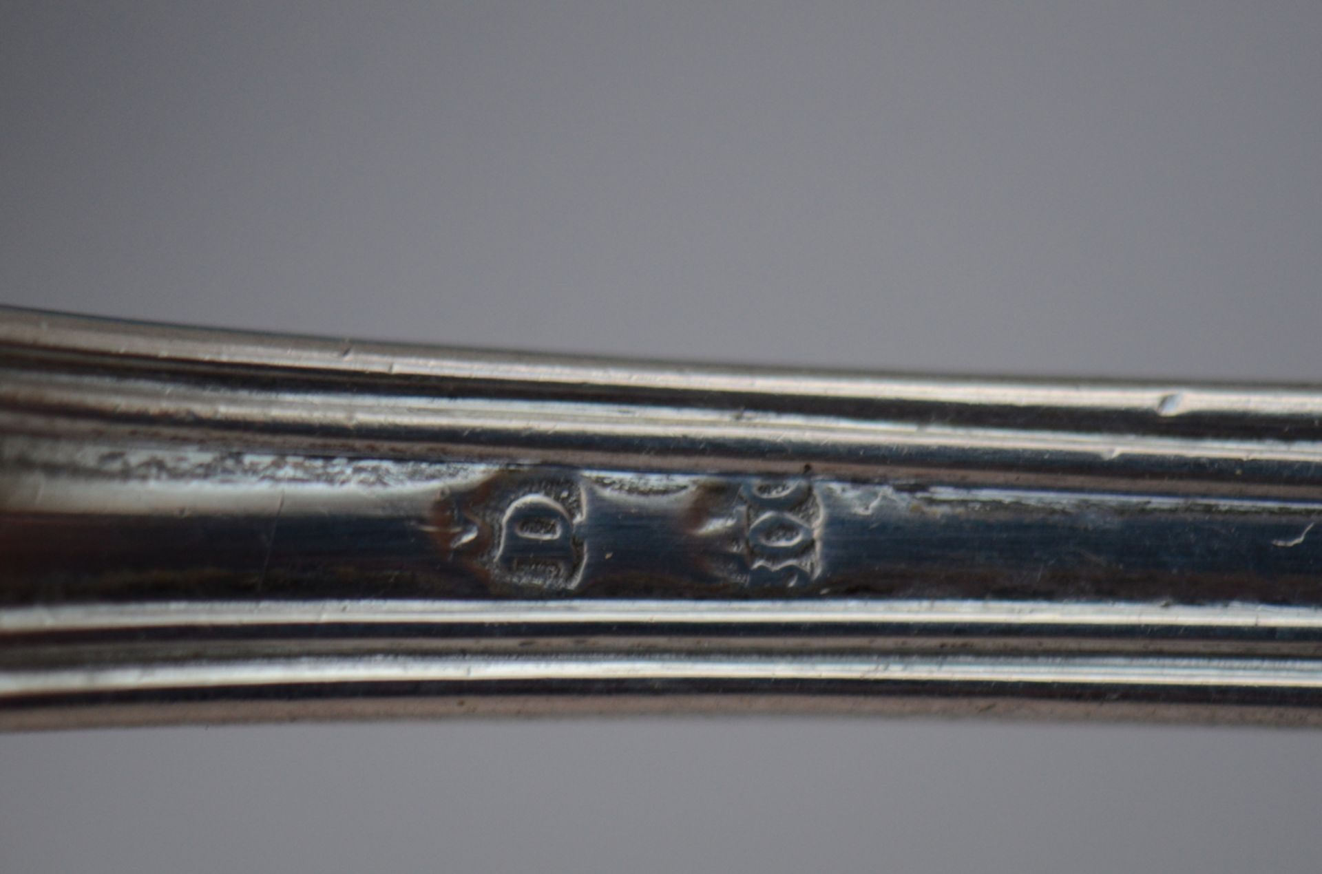 Two different ecrins with silver cutlery, ecrin birth gift, part of a silver menagere in gilt - Image 5 of 5