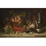Joseph Correggio 1865: painting (o/c) 'still life' (100x66cm)