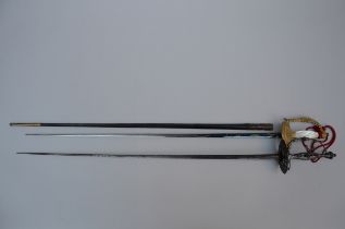 Lot: two parade swords (L98cm)