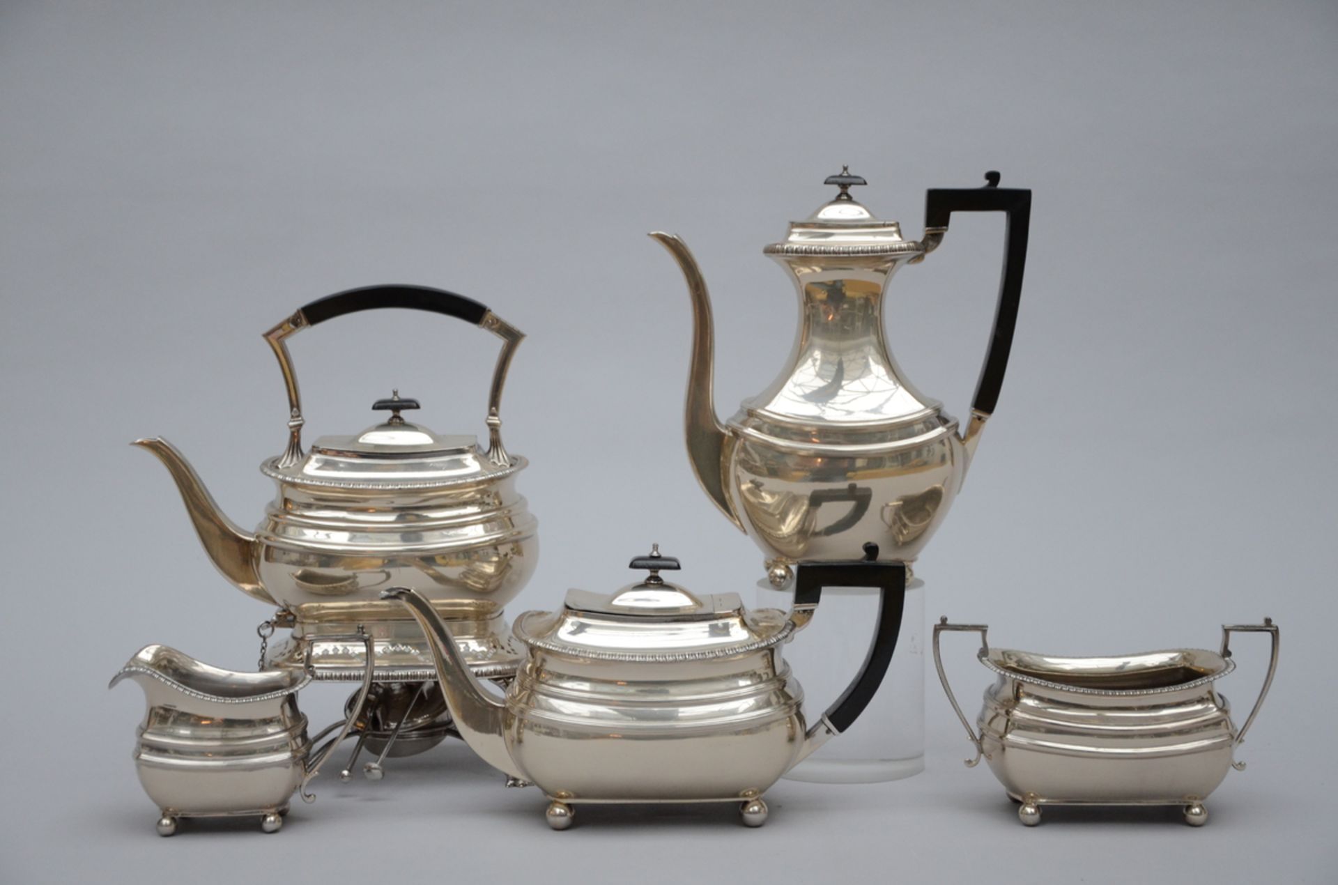 A five-piece coffee set in Sterling silver, United Kingdom - Image 2 of 6