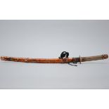 Japanese Wakizashi sword 'sea creatures' (71cm)