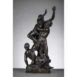 Clodion: a big bronze sculpture 'abduction of Prosperpina' (h103cm)