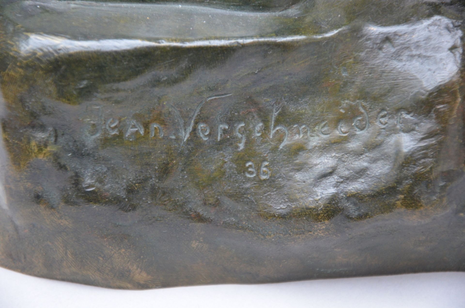 Jean Verschneider: bronze sculpture 'Man and the Eagle' (h69cm) - Bild 4 aus 4