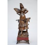 Auguste De Wever: bronze sculpture 'Carmen' (h58cm)