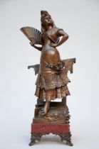 Auguste De Wever: bronze sculpture 'Carmen' (h58cm)