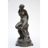 Jules Graux: statue in bronze 'nude' (h56cm)