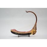 Lacquered harp, Thailand or Burma (h78x75cm)