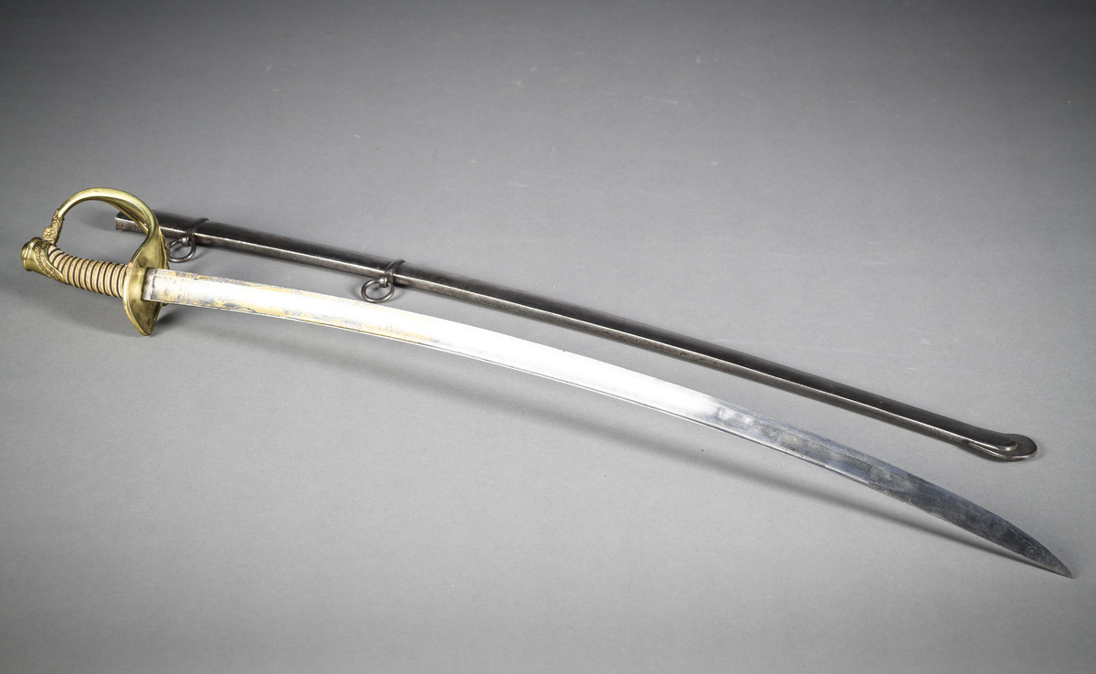 A saber with engraved blade (L110cm) - Image 3 of 6