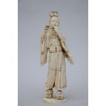 Japanese okimono 'flute player', 19th century (h34cm) (*)