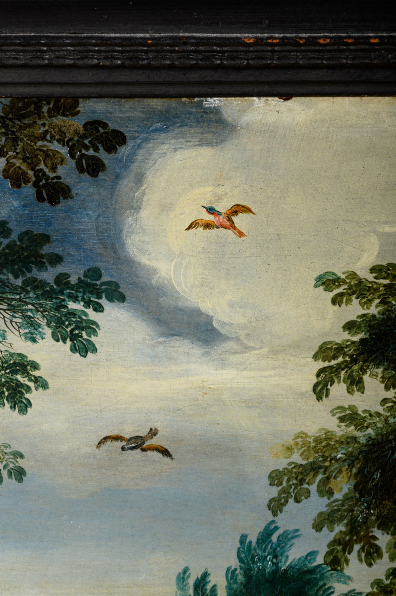 Attributed to Alexander Keirincx (17th century): painting (o/p) 'rest during the flight to Egypt' ( - Image 6 of 8