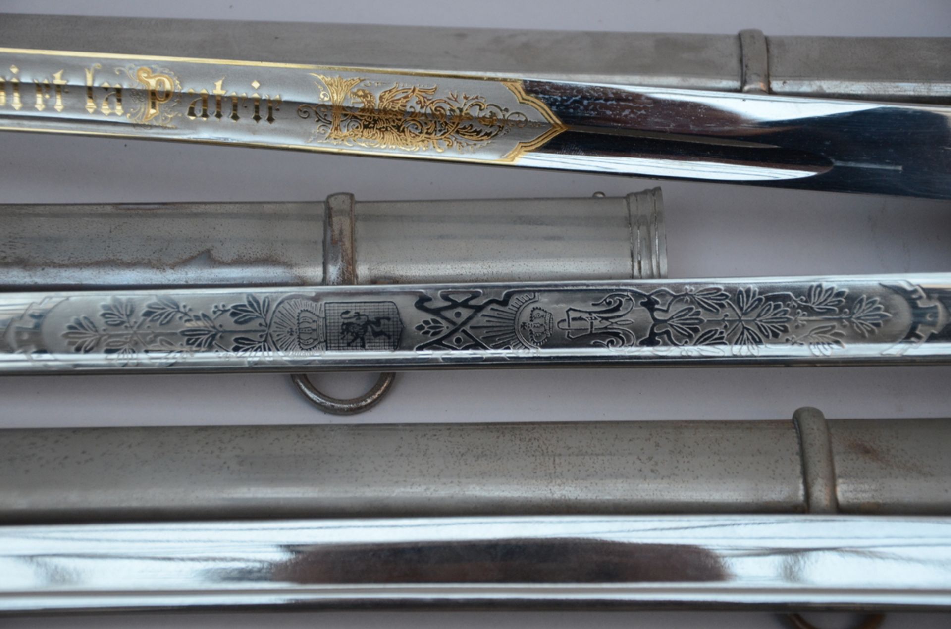 Lot: four Belgian sabers, late 19th century - Bild 5 aus 5