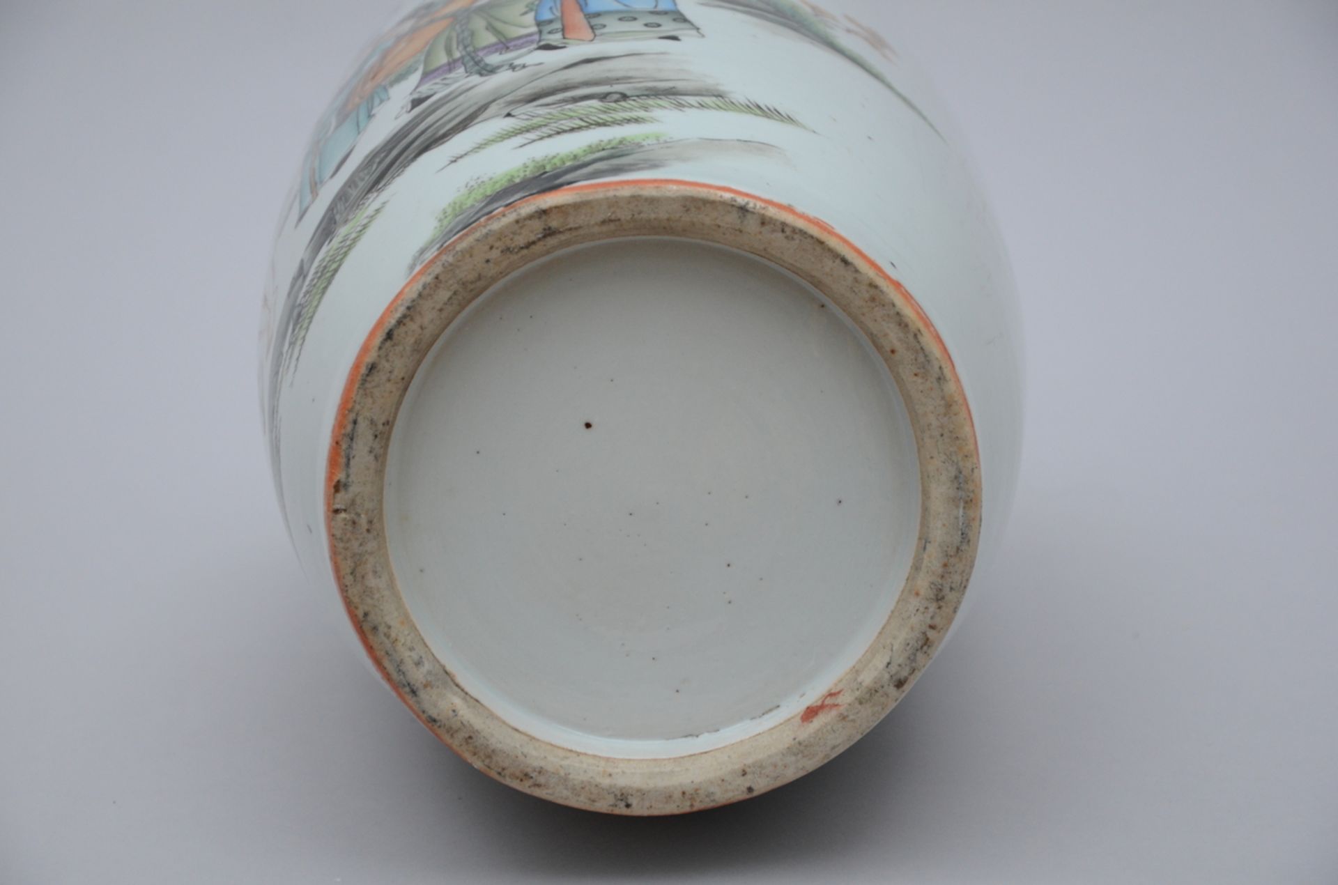 Chinese porcelain vase 'decor with wise men' (h57.5 cm) - Bild 5 aus 5
