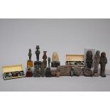 Lot: Egyptian archeological finds and others (1 to 17cm)
