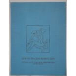 Vic Gentils: map with eight etchings 'thirty days of being a robot' (46x35 cm)