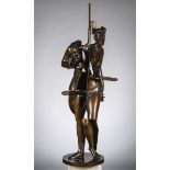Arman: monumental bronze sculpture 'L'amie De Segovia' provenance: Guy Pieters (H143cm)