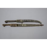 Two Ottoman daggers 18th-19th century (L38 & L41cm)