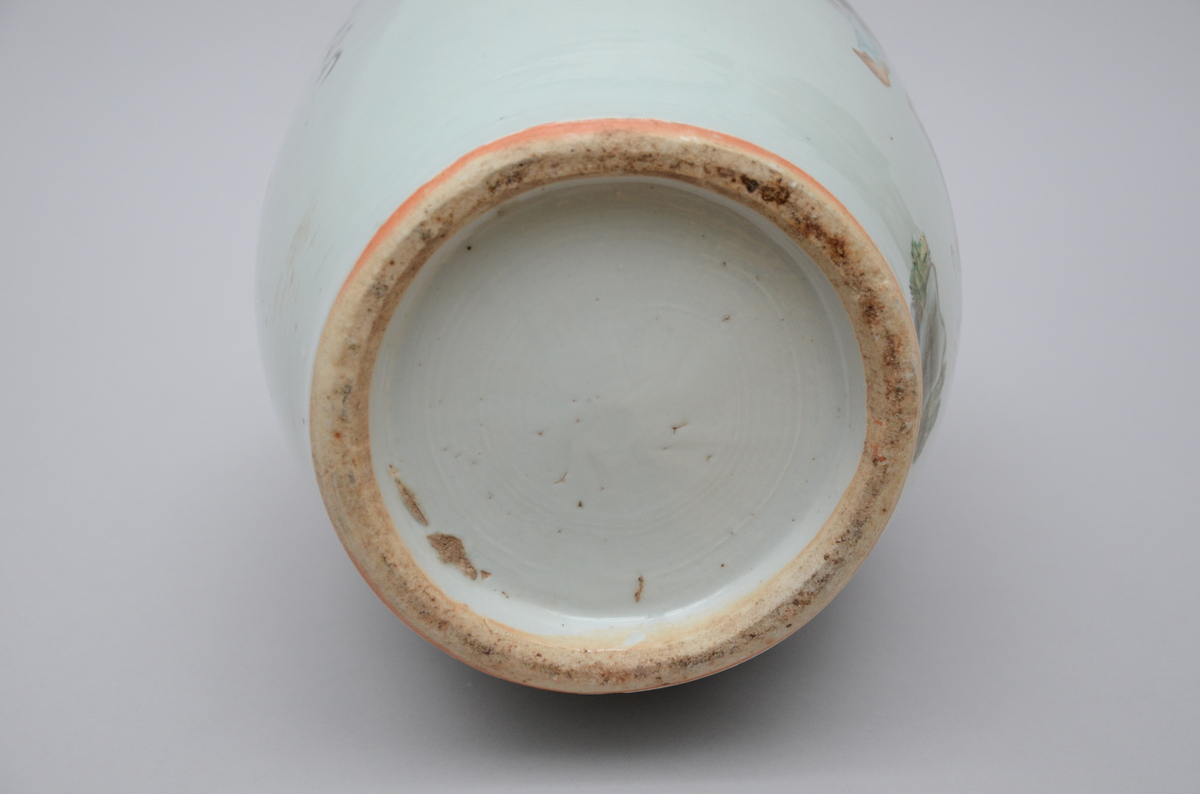 Chinese porcelain vase 'ladies' (h56.5) (*) - Image 5 of 5