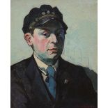 A. Van Sassenbrouck: painting (o/c) 'Student with cap' (57x46cm)