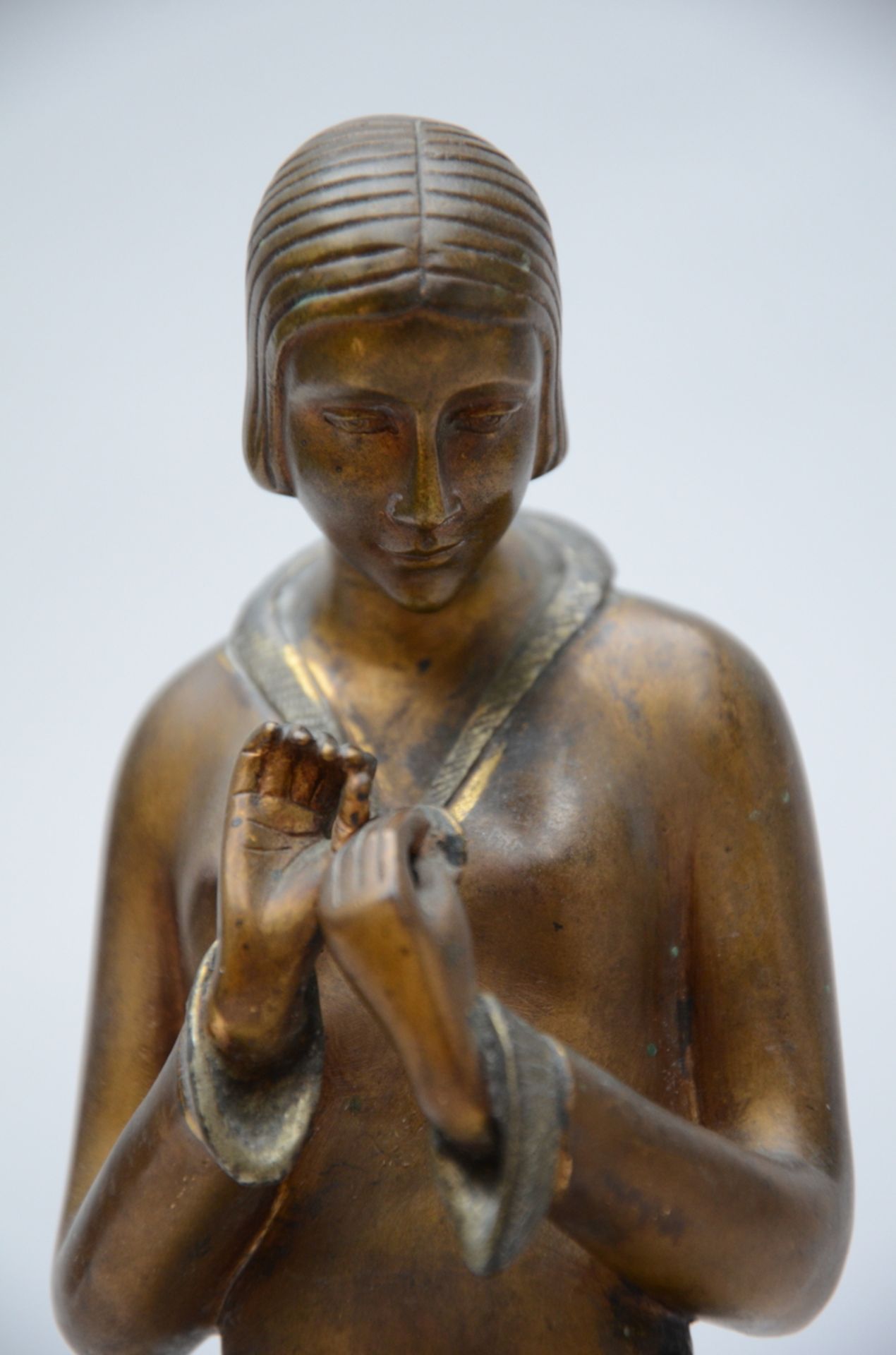 G. Gantcheff: bronze art deco sculpture 'dancer', foundry Marcel Guillemard (H 39cm) - Bild 2 aus 6