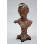 Dom Van Den Bossche: terracotta bust (h50cm)