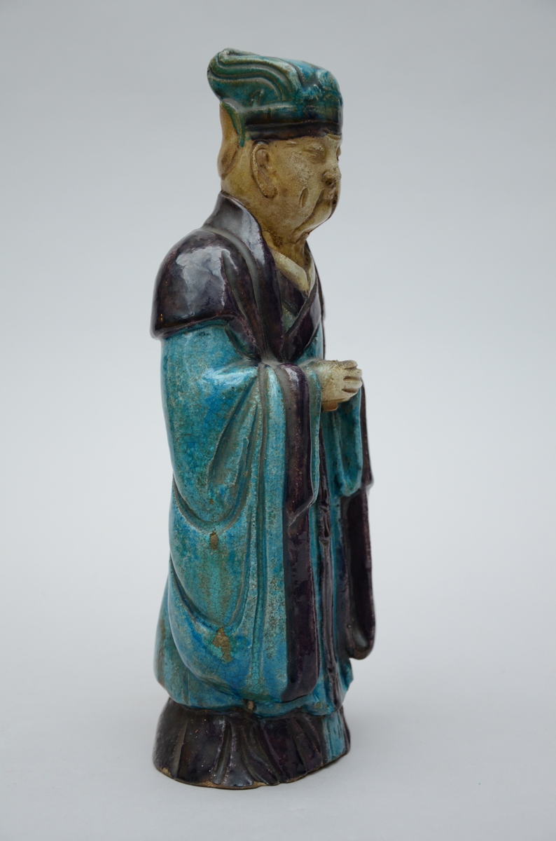 Chinese fahua sculpture, Ming dynasty (h31cm) (*) - Image 2 of 3