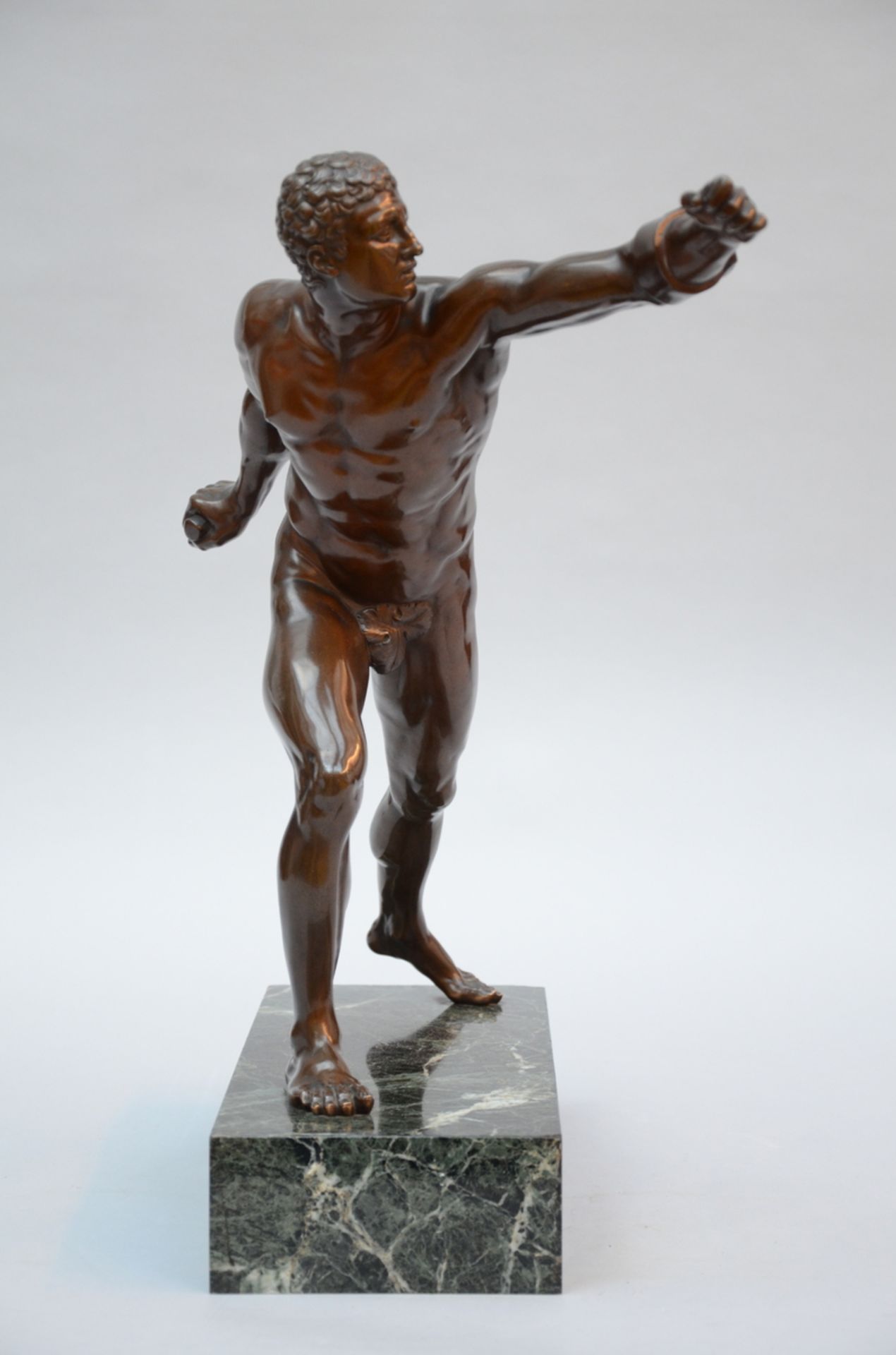 Neoclassical bronze 'athlete' (h45cm)