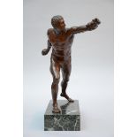 Neoclassical bronze 'athlete' (h45cm)