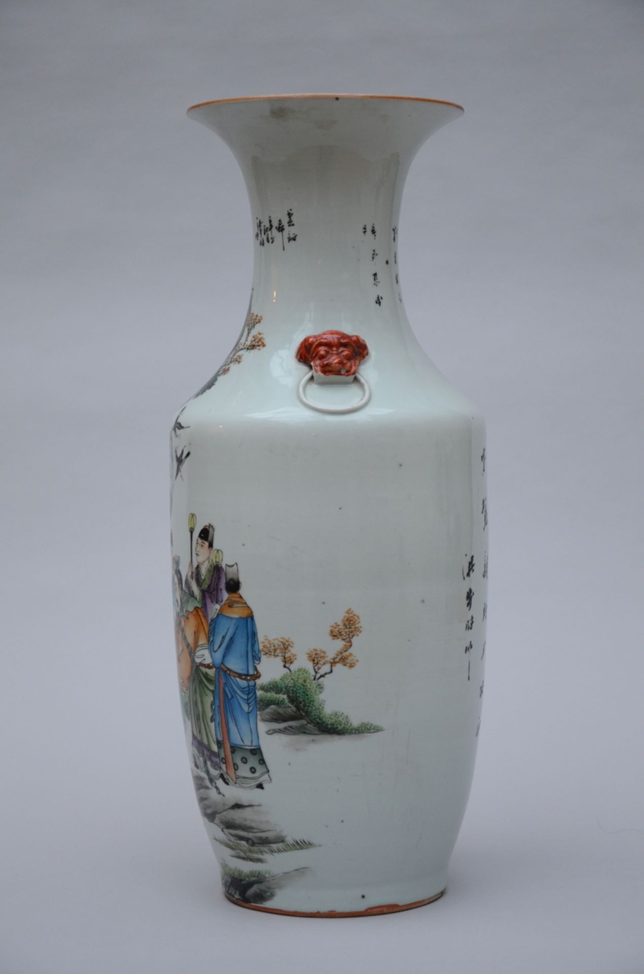 Chinese porcelain vase 'decor with wise men' (h57.5 cm) - Bild 2 aus 5