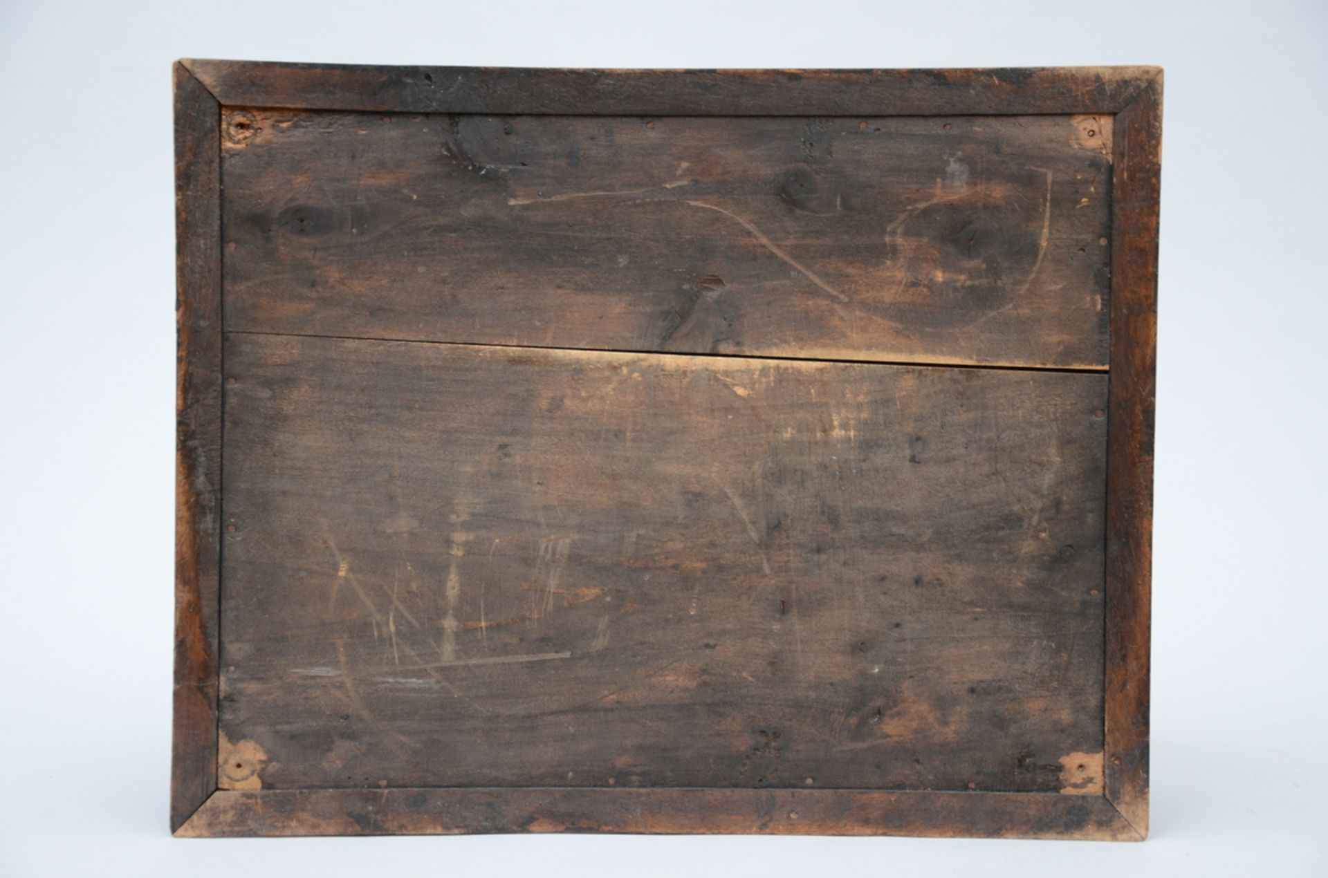 A shrine in black wood with cabochons, 17th century (h32x50x39cm) (*) - Image 4 of 4