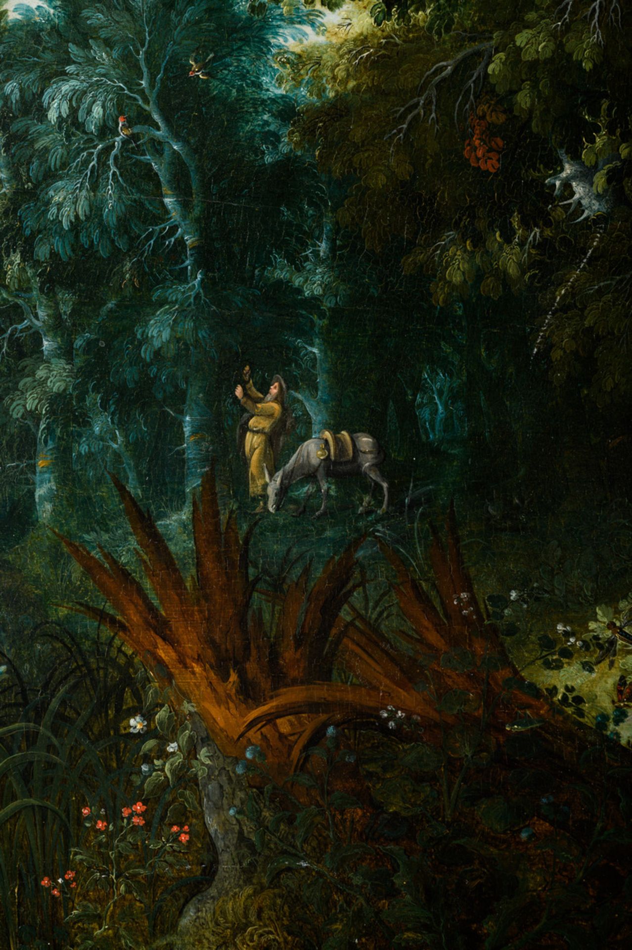 Attributed to Alexander Keirincx (17th century): painting (o/p) 'rest during the flight to Egypt' ( - Image 4 of 8