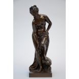 C.G. Allegrain: bronze sculpture 'Venus' foundry Barbedienne (h35cm)