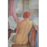 Robert Aerens 1935: painting o/d 'Nude' (122x81cm)