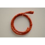 Bracelet in coral 'dragon' (length 40cm)