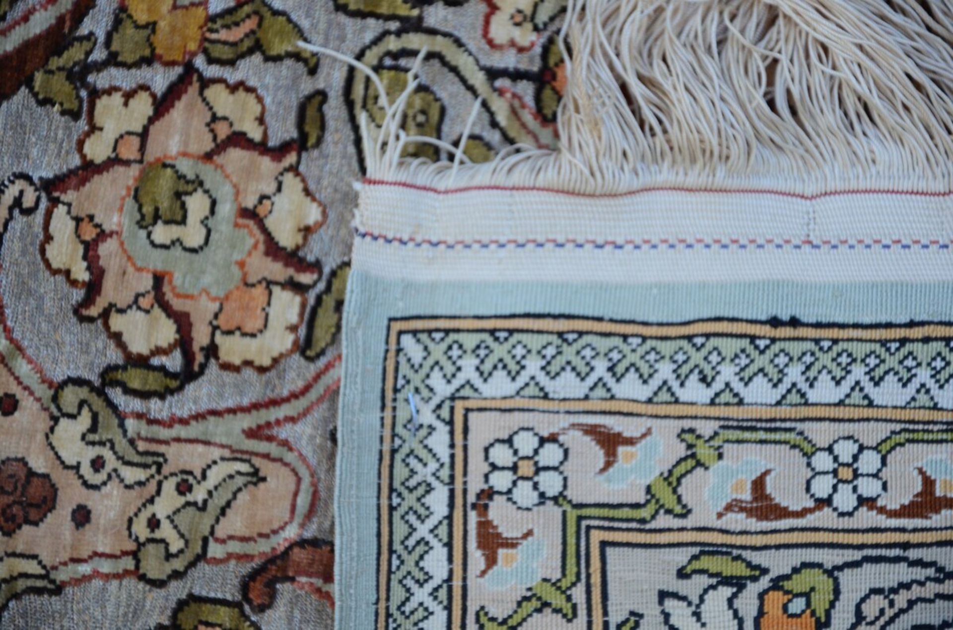 Persian carpet in silk (150x102cm) - Image 4 of 4