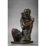 Jozef Cantré: bronze sculpture 'Tijl Uilenspiegel' (H32cm)