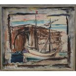 Reimond Kimpe 1932: painting (o/d) 'Marseille' (65x75cm)