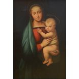 Anonymous (after Raphael): painting (o/c) 'Mother and Child' (88x60cm)