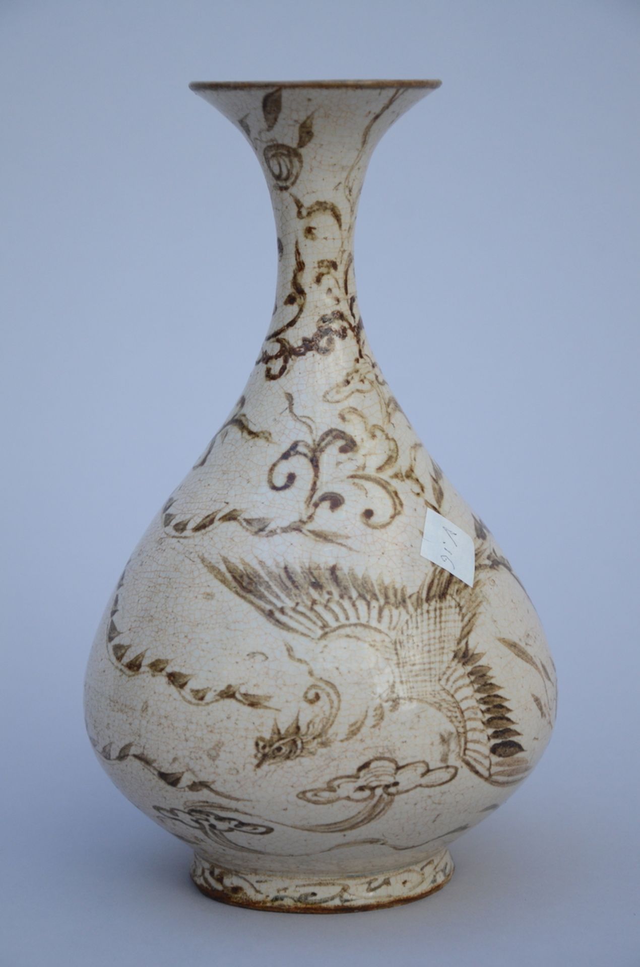 Asian vase 'phoenix', presumably from Vietnam (H 28cm) (*) - Bild 5 aus 7
