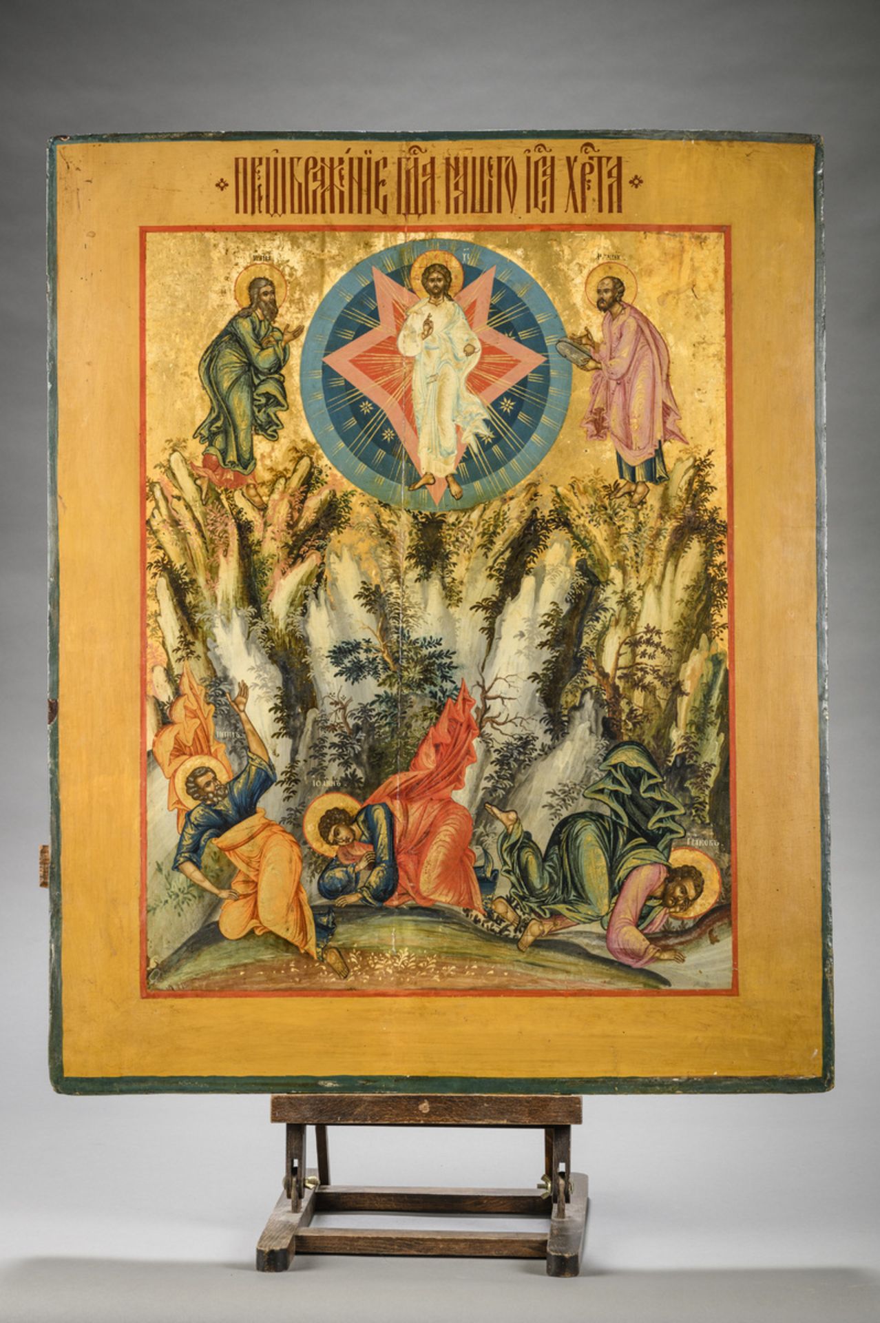 A Russian icon (tempera on panel) 'resurrection of Christ' (84x68cm) (*)