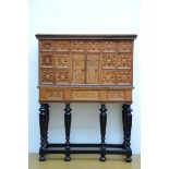 Cabinet with marqueterie inlaywork, 19th century (160x121x42cm)