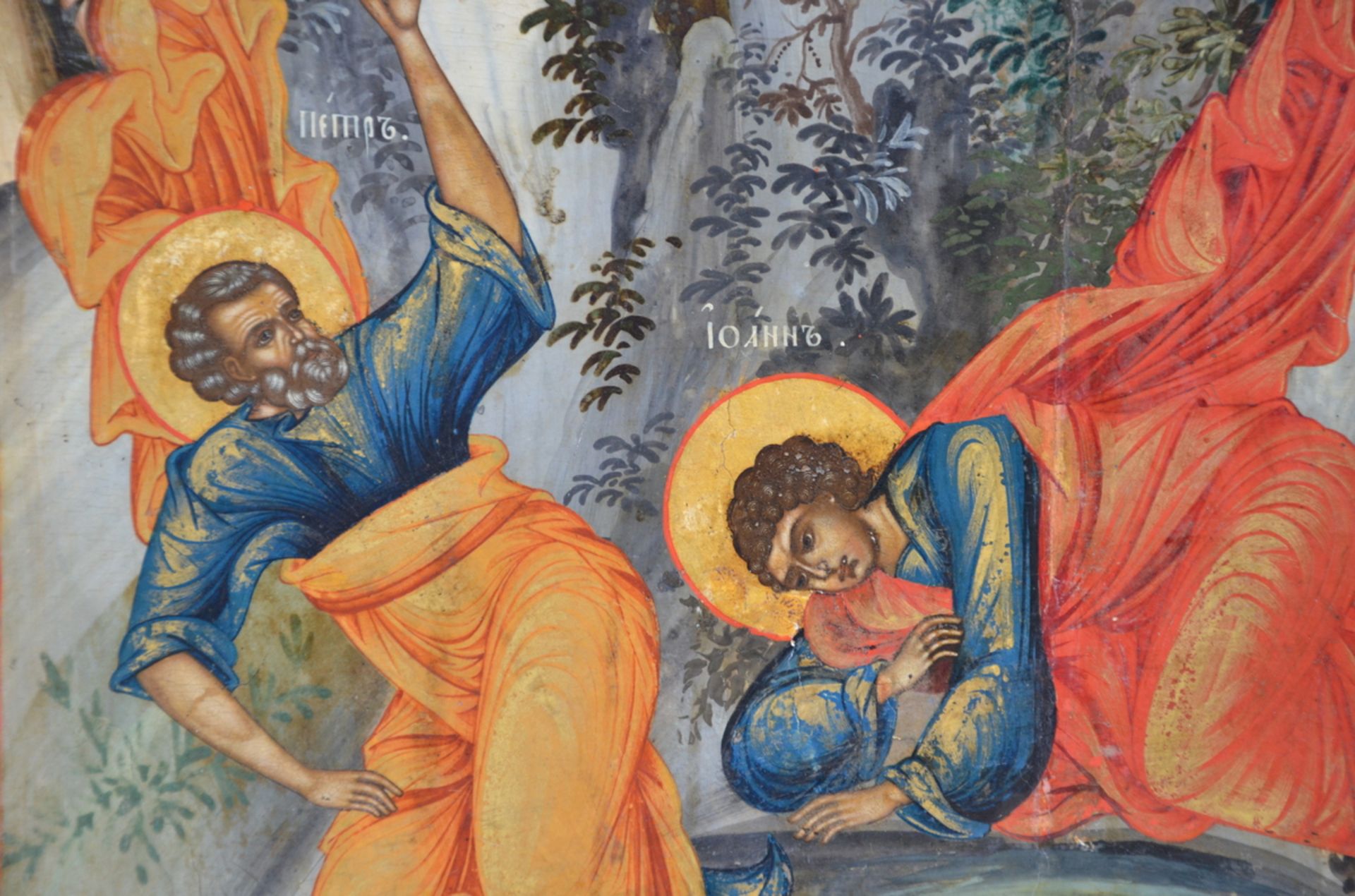 A Russian icon (tempera on panel) 'resurrection of Christ' (84x68cm) (*) - Image 2 of 5