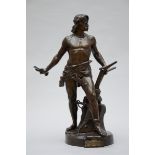E. Boisseau: bronze sculpture 'Ense & Aratro' (h88cm)