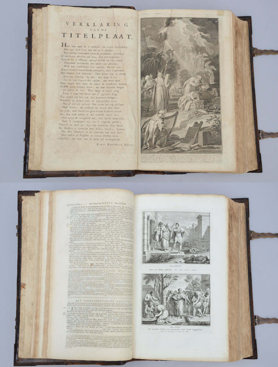 Nicolaas Goetzee at Gorinchem: book 'Old and New Testament', 18th century (45x29cm) - Image 4 of 4