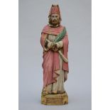 Polychrome statue in wood 'St. John from Britto', Goa (h87cm) (*)