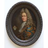 French school (18th century): painting (o/c) 'portrait of a nobleman' (81x61cm)