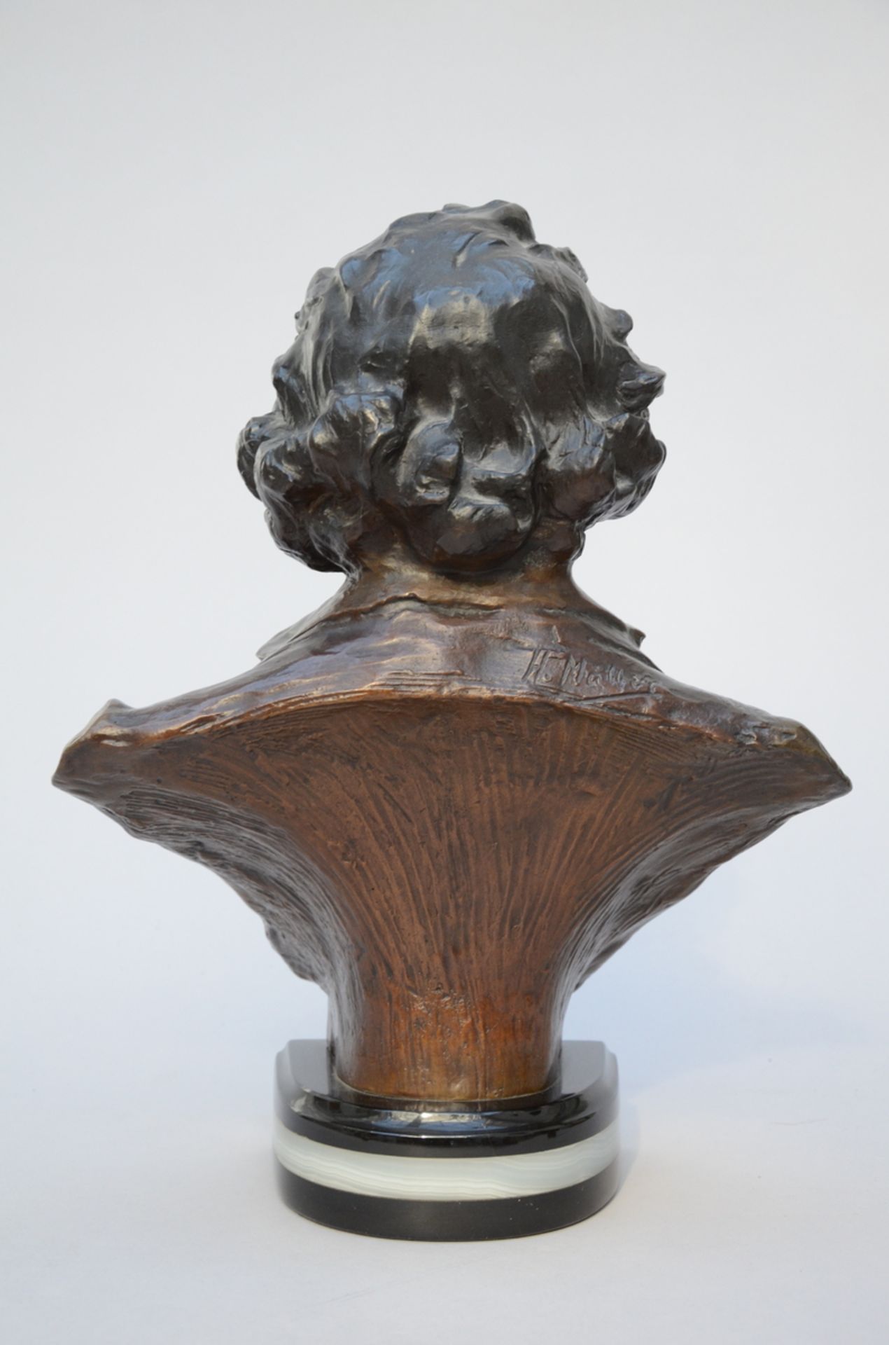 H. Müller: bronze sculpture 'Beethoven' (h44cm) - Bild 2 aus 3