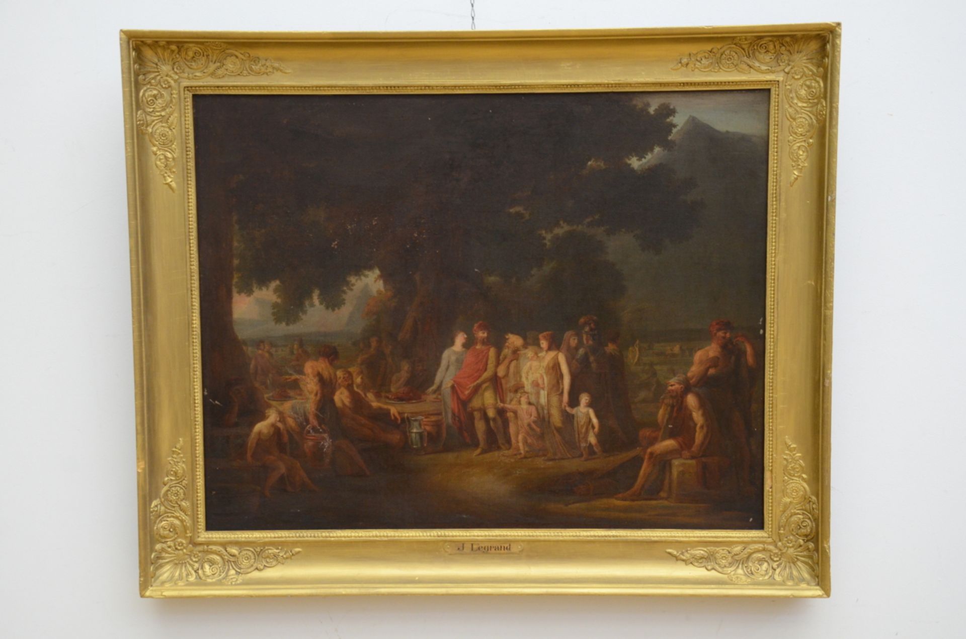 French school (17th - 18th century): painting (o/c) 'scene from classical antiquity' (83x65cm)(*) - Bild 2 aus 5