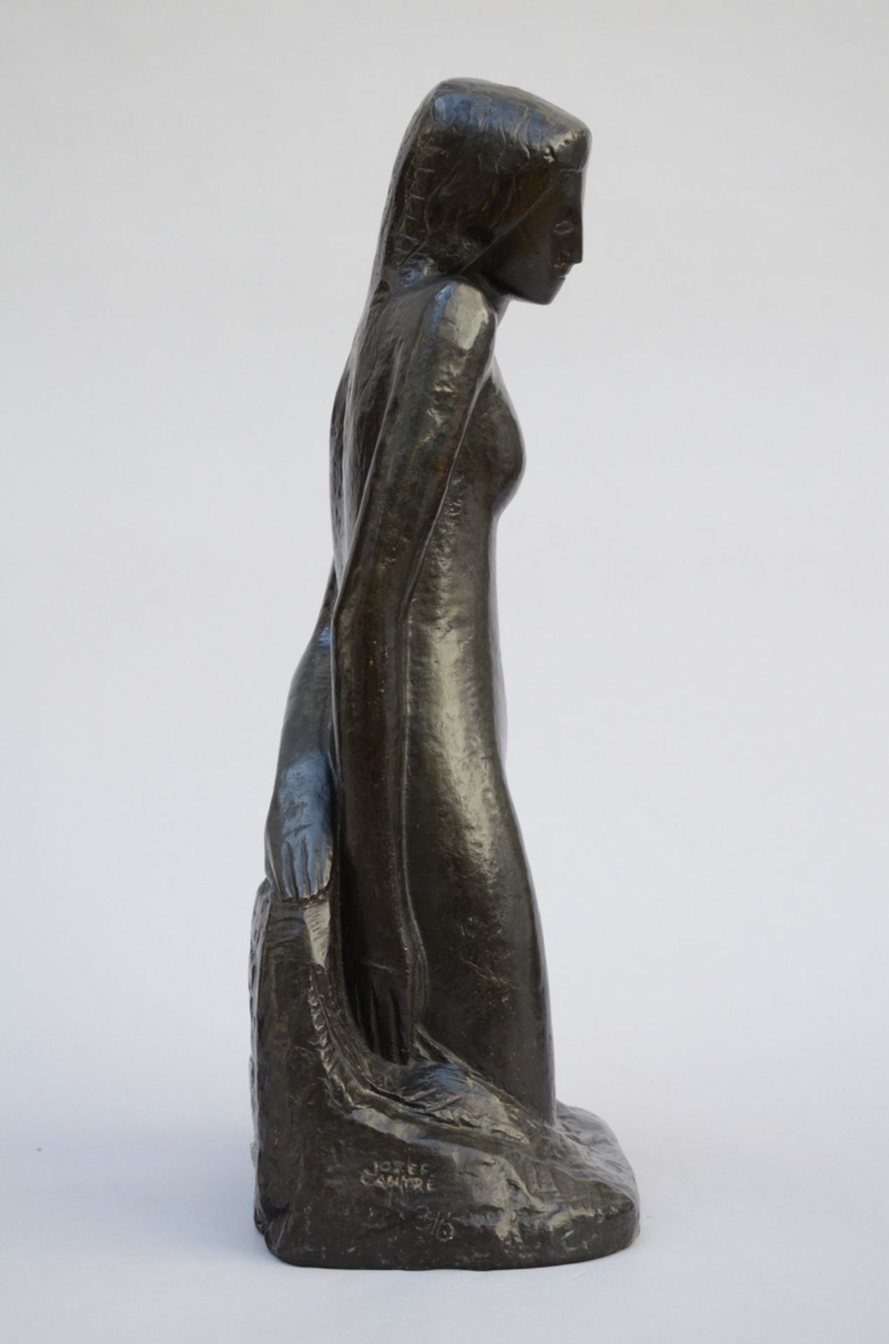Jozef Cantré (posthumous): bronze sculpture 'swimmer' (H56cm) - Image 2 of 4