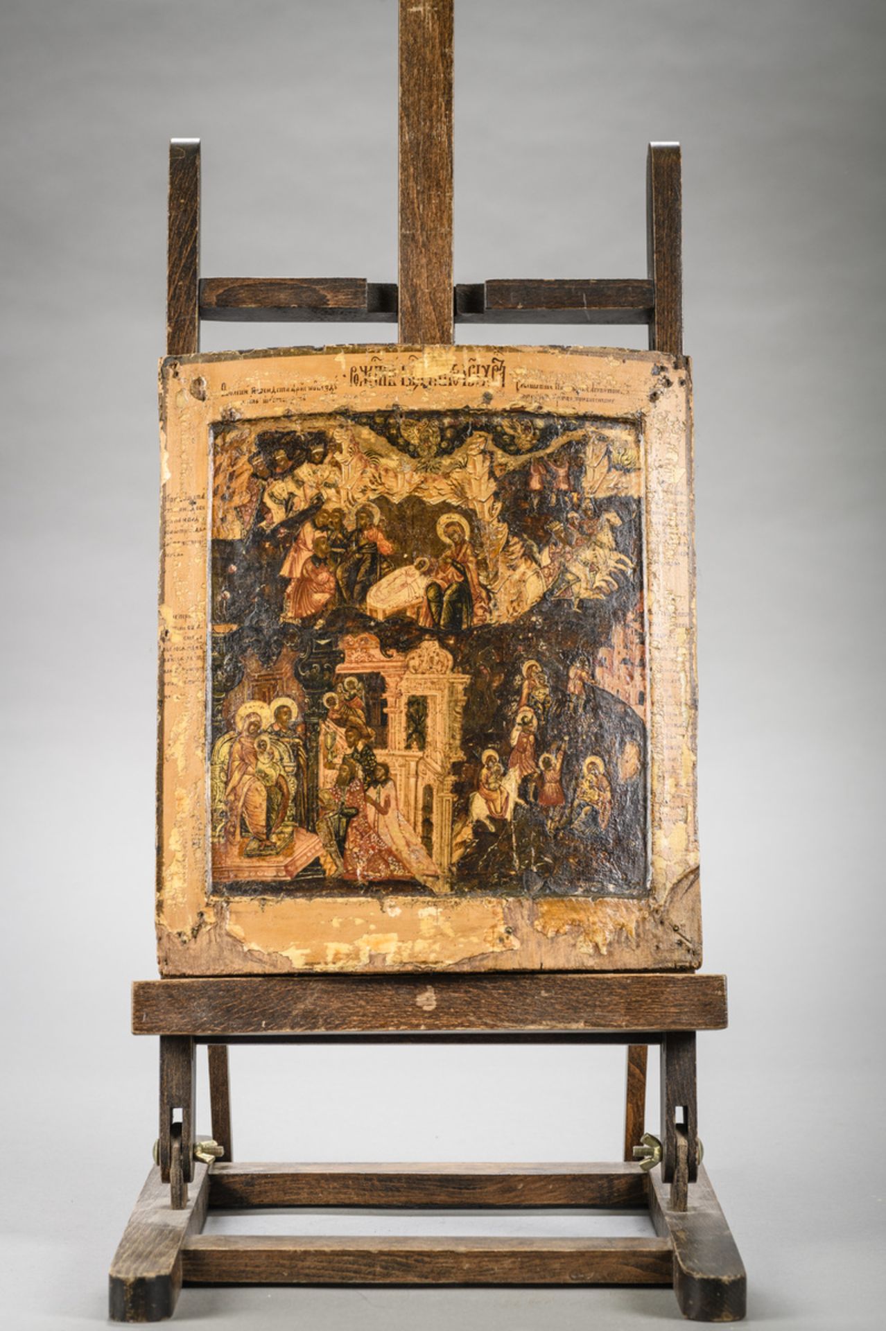 Icon 'scenes from the childhood of Christ' (29.5x25.5cm) (*)
