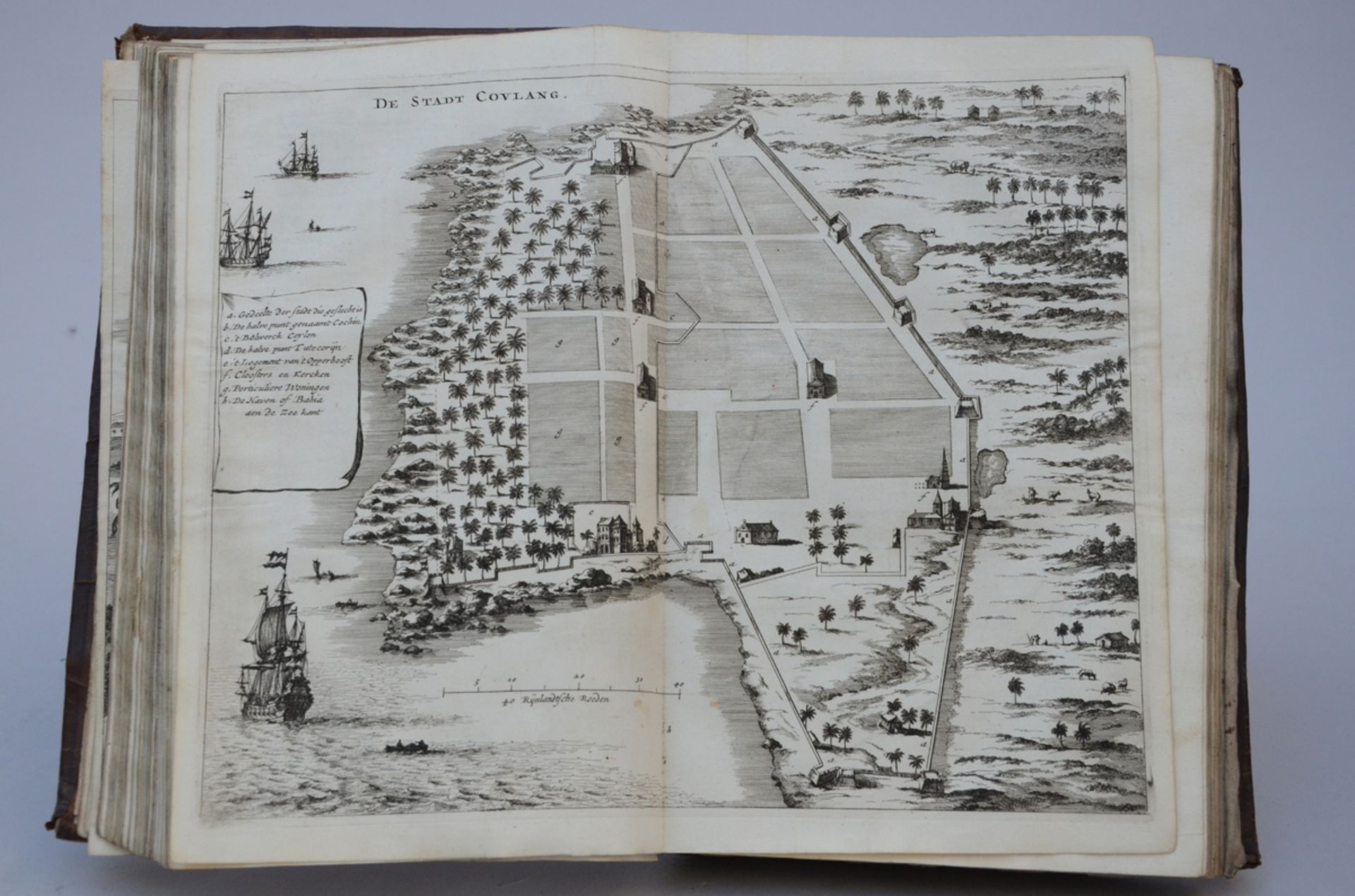 Philippus Baldaeus: boek 'Naauwkeurige beschryvinge van Malabar, Choromandel en Ceylon', 1672 ( - Image 5 of 7